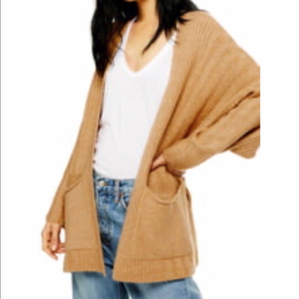 Top shop long Cardigan Grey Medium NWT